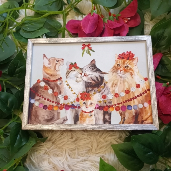 Other - Christmas Cats Art Wall Box